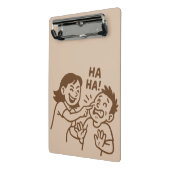 vriendelijke plagerij mini klembord (Angled2)