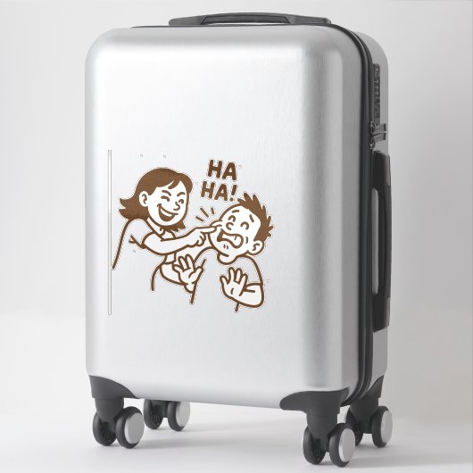 vriendelijke plagerij sticker (Koffer)