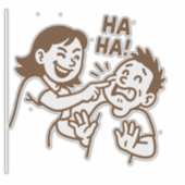 vriendelijke plagerij sticker (Voorkant)