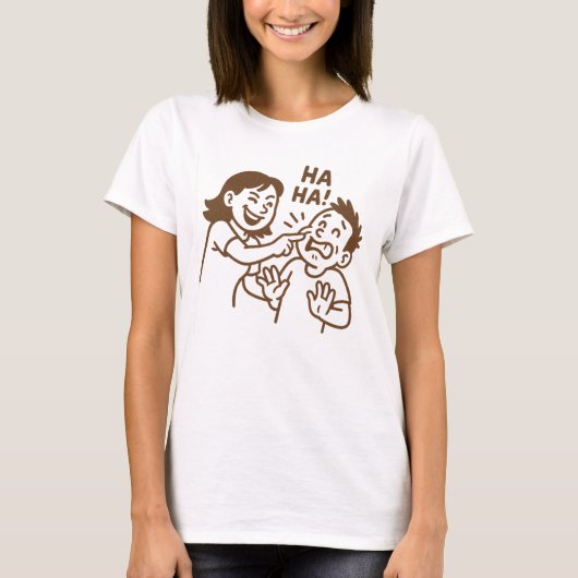 vriendelijke plagerij t-shirt (Voorkant)