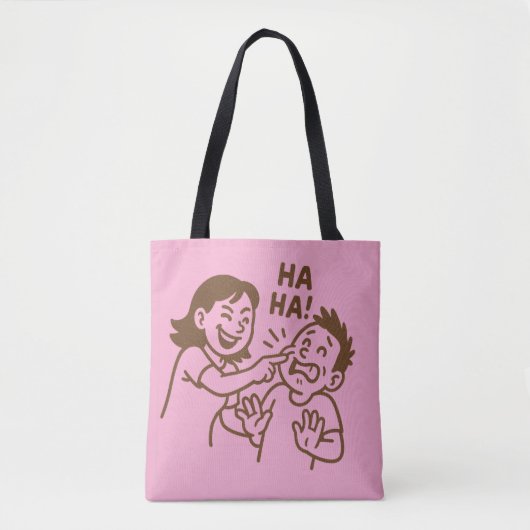 vriendelijke plagerij tote bag (Voorkant)