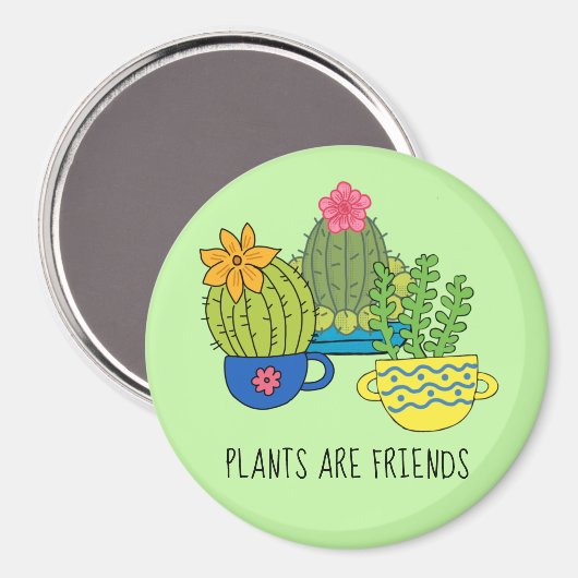 Vriendelijke Planten Succulent Magnet (Voorkant / Achterkant)