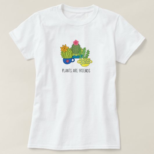 Vriendelijke Planten Succulent T-Shirt (Design voorkant)