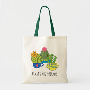 Vriendelijke Planten Succulente Canvas tas
