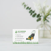 Vriendelijke & Professionele Gazonzorg aanpasbaar Visitekaartje (Staand voorkant)