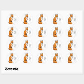 vriendelijke Red Fox Sticker (Vel)