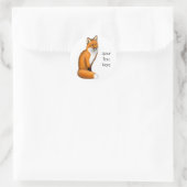 vriendelijke Red Fox Sticker (Tas)
