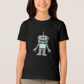 Vriendelijke Robot Cartoon Kinder’ Shirt (Voorkant)
