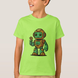 Vriendelijke Robot Cartoon Kinderen T-shirt