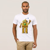 Vriendelijke Robot Mannen T-shirt (Voorkant volledig)