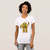 Vriendelijke Robot Vrouwen T-shirt (Voorkant volledig)