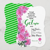 Vriendelijke Rozen Kaart (Voorkant / Achterkant)