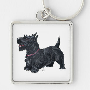 Vriendelijke Scottie Sleutelhanger