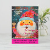 Vriendelijke Sinterklaas Gelukkig Kerstfeest Kaart (Staand voorkant)