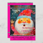 Vriendelijke Sinterklaas Gelukkig Kerstfeest Kaart (Voorkant / Achterkant)