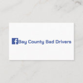 (Vriendelijke) Slechte parkeerkaarten Contactkaartje (Achterkant)