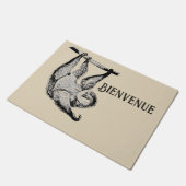  vriendelijke sloth - BIENVENUE Deurmat (Schuin)