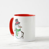 Vriendelijke Sneeuwman Mok (Voorkant links)