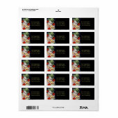 Vriendelijke Snowman  adreslabel Etiket (Full Sheet)