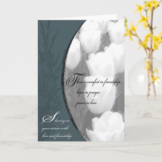 Vriendelijke sympathie kaart (Gele Bloem)