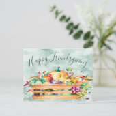 Vriendelijke Thanksgiving Denk aan jou Briefkaart (Staand voorkant)