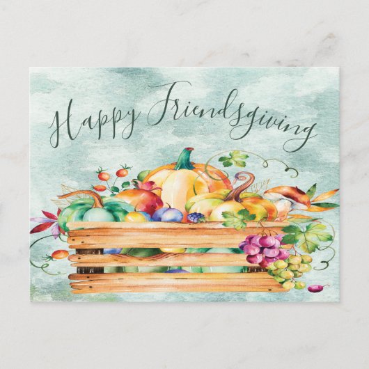 Vriendelijke Thanksgiving Denk aan jou Briefkaart (Voorkant)