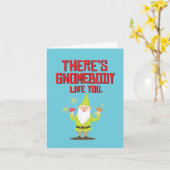 Vriendelijke Tuin Gnomen Verjaardag Kaart (Gele Bloem)