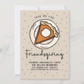 Vriendelijke Uitnodiging Pumpkin Pie - Thanksgivin (Voorkant)