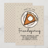 Vriendelijke Uitnodiging Pumpkin Pie - Thanksgivin (Voorkant / Achterkant)