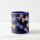 Vriendelijke vissen tweekleurige koffiemok (Center)