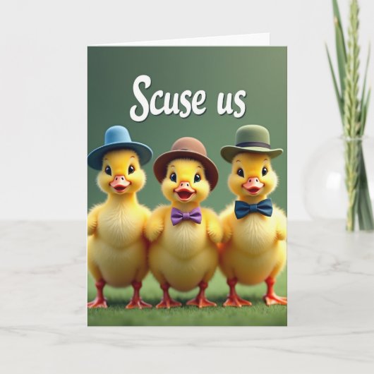 Vriendelijke Vogel Wenskaart Kaart (Voorkant)