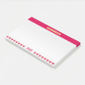 Vriendelijke/vriendelijke herinnering post-it® notes (Schuin)