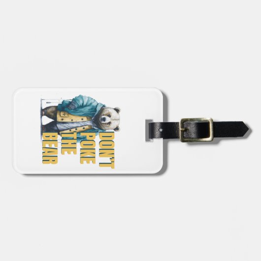 Vriendelijke waarschuwing: 'Steek niet in het Beer Bagagelabel (Voorkant horizontaal)