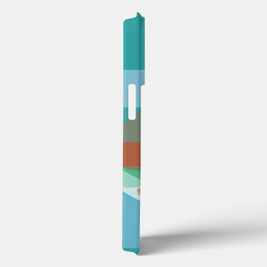 Vriendelijke witte geit Kleurrijke geometrische ac Case-Mate iPhone Case (Achterkant / Rechts)