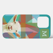 Vriendelijke witte geit Kleurrijke geometrische ac Case-Mate iPhone Case (Achterkant (horizontaal))
