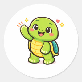 Vriendelijke Zomer Golf Ronde Sticker
