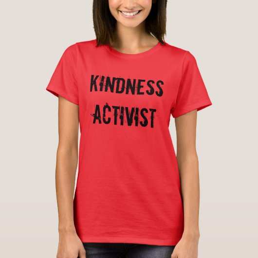 Vriendelijkheid Activist T-shirt van vrouwen (Voorkant)