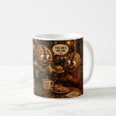 Vriendelijkheid Altijd Borrelend Koffiemok (Voorkant rechts)