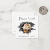 *~ Vriendelijkheid AP62 DANK U Mini Nota Kaart Notitiekaartje (Voorkant / Achterkant in situ)