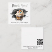 *~ Vriendelijkheid AP62 DANK U Mini Nota Kaart Notitiekaartje (Voorkant / Achterkant)