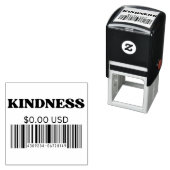 Vriendelijkheid Barcode Positief Quote Esthetisch Zelfinktende Stempel (In situ)