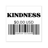 Vriendelijkheid Barcode Positief Quote Esthetisch Zelfinktende Stempel (Design)