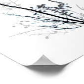 vriendelijkheid betekent zwarte en witte natuur poster (Hoek)