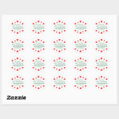 Vriendelijkheid bevorderen ronde sticker (Vel)