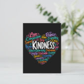 Vriendelijkheid, compassie, empathie en respect briefkaart (Staand voorkant)