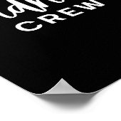 Vriendelijkheid Crew Dames Heren Kinderen Poster (Hoek)