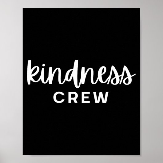 Vriendelijkheid Crew Dames Heren Kinderen Poster (Voorkant)