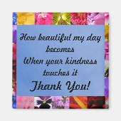 Vriendelijkheid Dank u magneet (Voorkant)