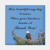 Vriendelijkheid Dank u magneet (Voorkant)