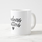 Vriendelijkheid doet ertoe – minimalistisch Inspir Grote Koffiekop (Voorkant rechts)